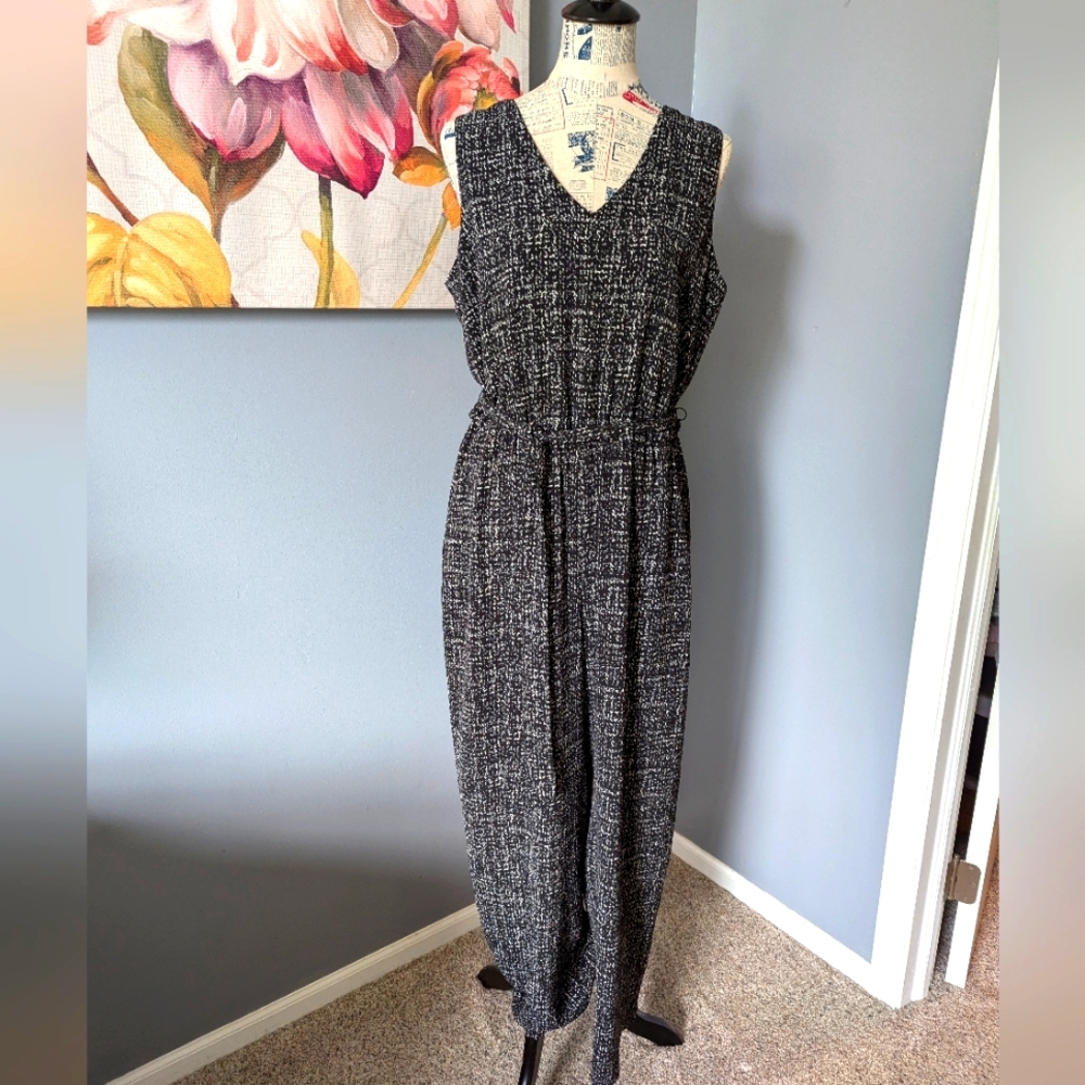 Jumpsuit black & white